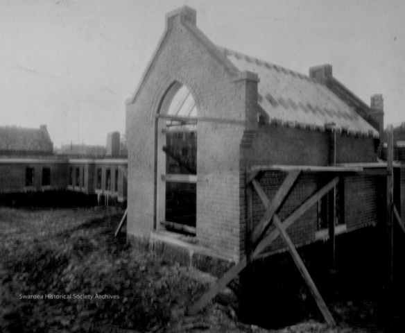 St. Olaves Church at Wndermere and Bloor, under construction in 1926.